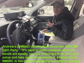 Andrew NM5AE roving around New Mexico (2019)